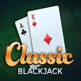 Classic Blackjack online game logo by Red Tiger Gaming on lysticasino.fi
