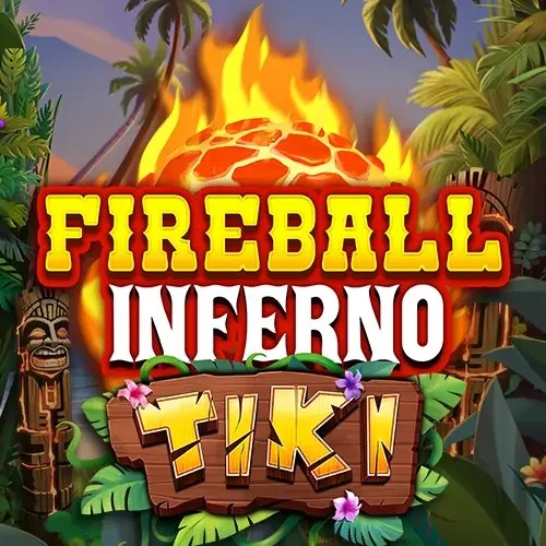 Fireball Inferno Tiki logo by NetEnt at Lysti Casino