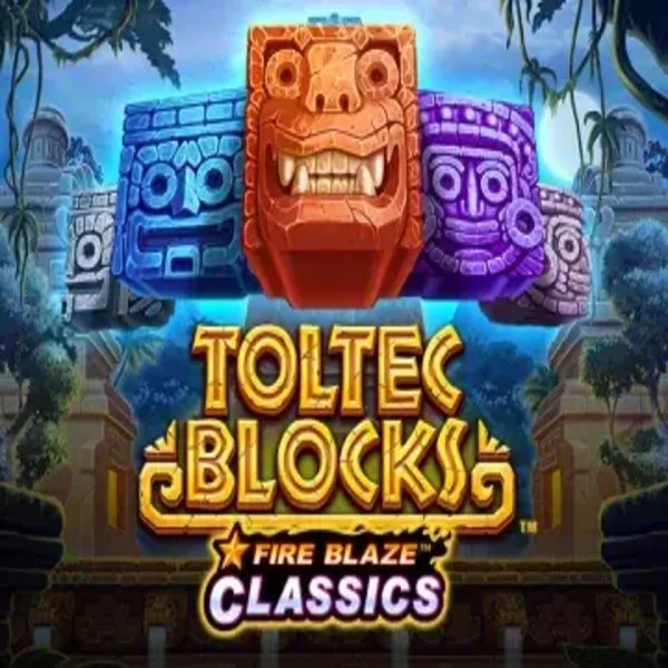 Fire Blaze: Toltec Blocks casino game by Rarestone Gaming – featured logo at Lysti Casino